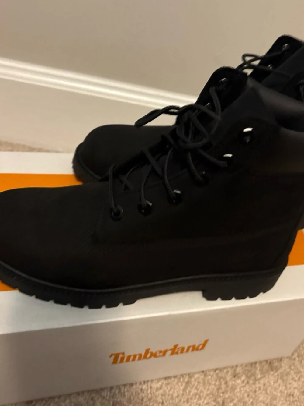 Timberland Black Rugged Lace-Up Boots